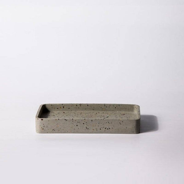 ESQ Living Concrete Valet Tray - Terrazzo Grey