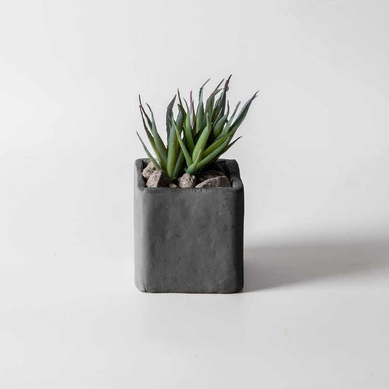 ESQ Living Faux Square Table Plant - Aloe