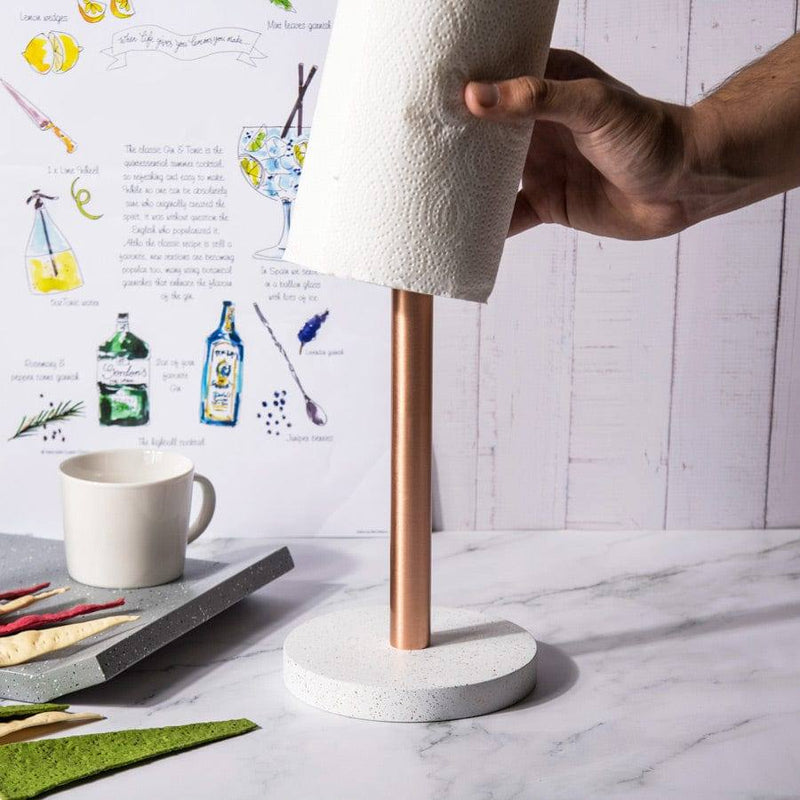 ESQ Living Fuse Paper Towel Holder - Speckled White - Modern Quests