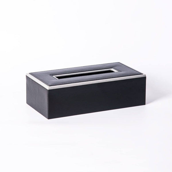 ESQ Living Menlo Tissue Box Holder - Black - Modern Quests