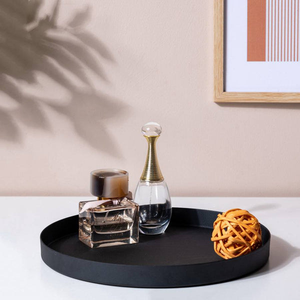 ESQ Living Rotem Textured Tray - Black - Modern Quests