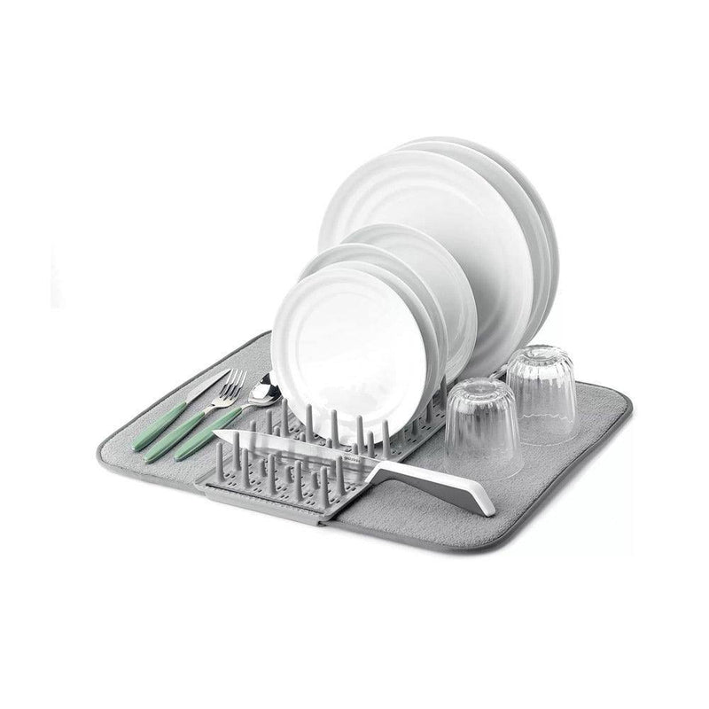 Guzzini Italy Dry & Safe Dish Drainer with Mat - Grey - Modern Quests