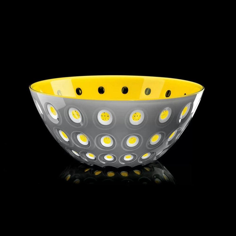 Guzzini Italy Le Murrine Bowl XL - Grey and Yellow - Modern Quests