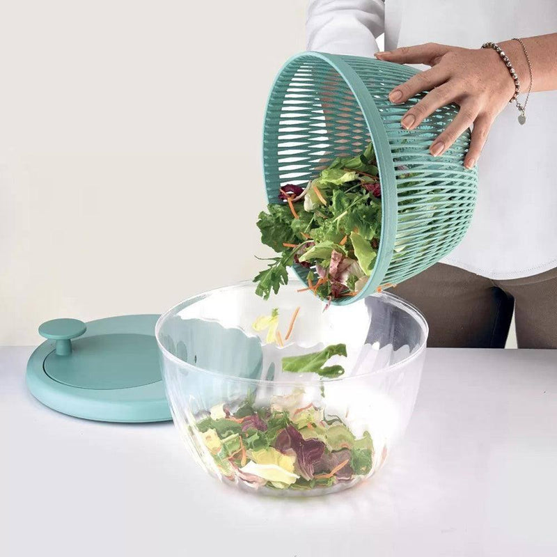 Guzzini Italy Spin & Store Salad Spinner - Olive Green - Modern Quests