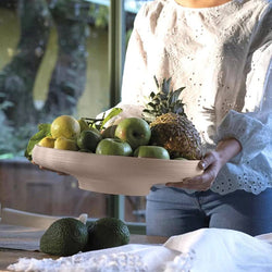 Guzzini Italy Tierra Fruit Bowl Large - Taupe - Modern Quests