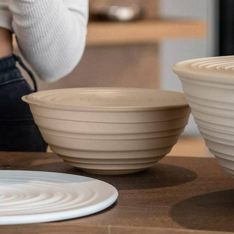Guzzini Tierra Storage Bowl with Lid Medium - Clay – Modern Quests