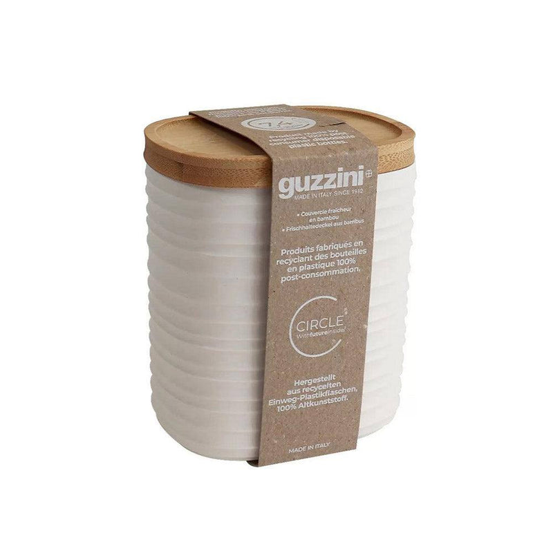 Guzzini Italy Tierra Storage Jar Medium - Milk White - Modern Quests