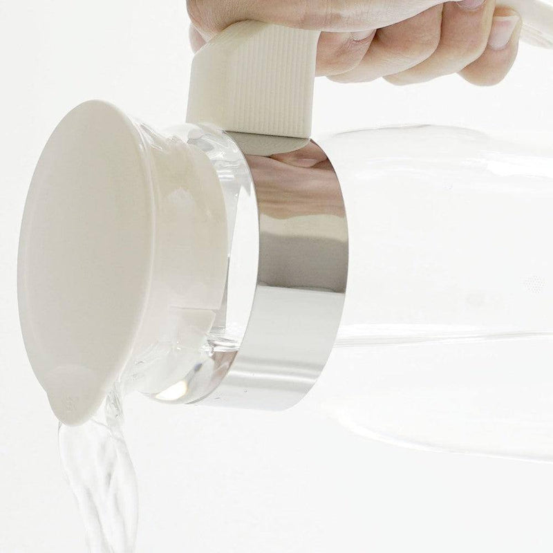 Hario Japan Convenient Glass Jug 1400ml - Warm White