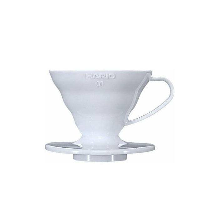 Hario Japan V60-01 Coffee Dripper Plastic - White - Modern Quests