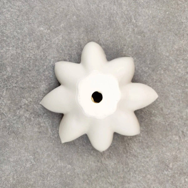 Home Artisan Lotus Flower Ceramic Wall Sculpture Small - Modern Quests