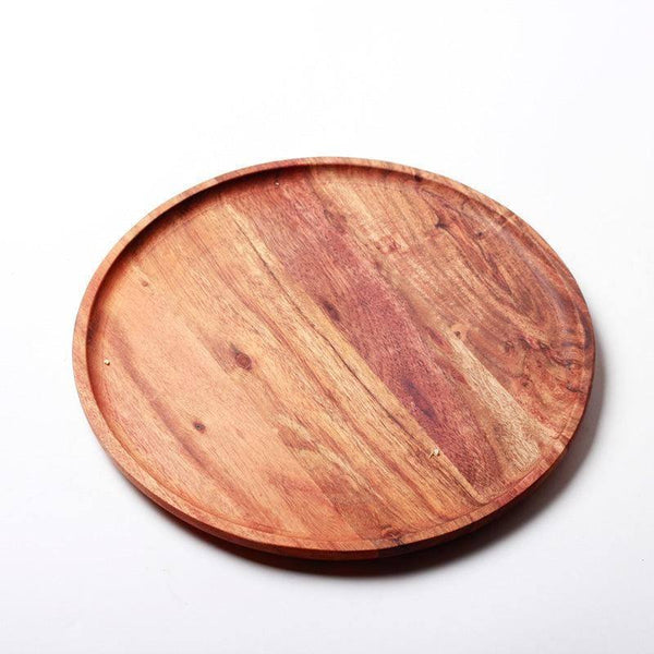 iCraft Creek Wooden Round Platter Small - Modern Quests