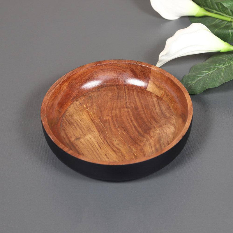 iCraft Wooden Serving Bowl Small - Black