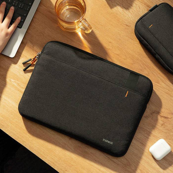 Inateck 360 Protection Laptop Sleeve with Pouch - Black 13 Inches