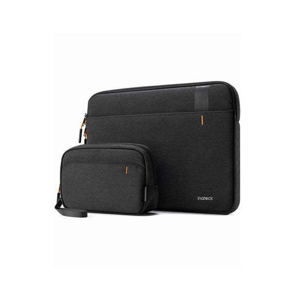 Inateck 360 Protection Laptop Sleeve with Pouch - Black 13 Inches