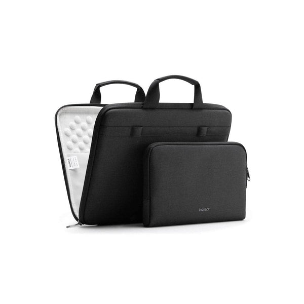 Inateck Duo Laptop Briefcase and Pouch - Black 13 to 14 Inches