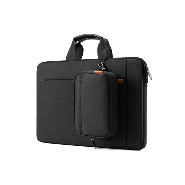 Inateck Protective Laptop Briefcase with Pouch - Black 15.6 Inches