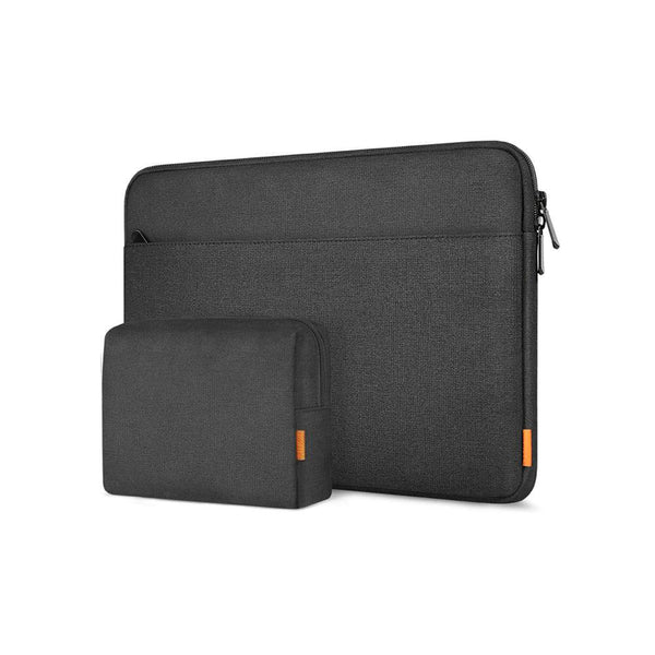 Inateck Ultrathin Laptop Sleeve with Pouch - Black 15 to 15.6 Inches