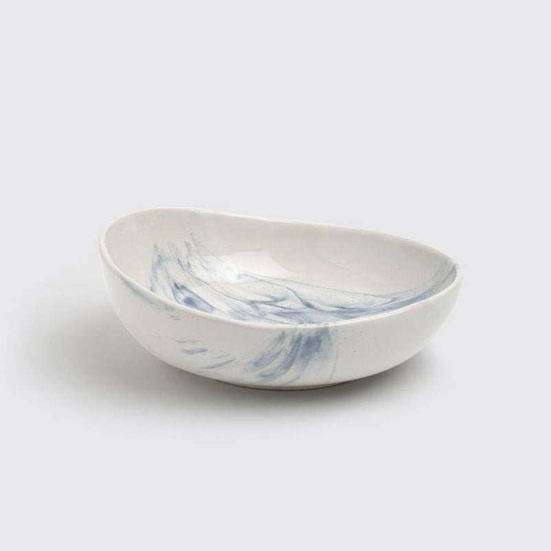 Indus People The Confluence Serving Bowl - Indigo - Modern Quests