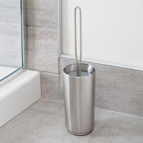 InterDesign Austin Toilet Bowl Brush - Brushed Nickel - Modern Quests