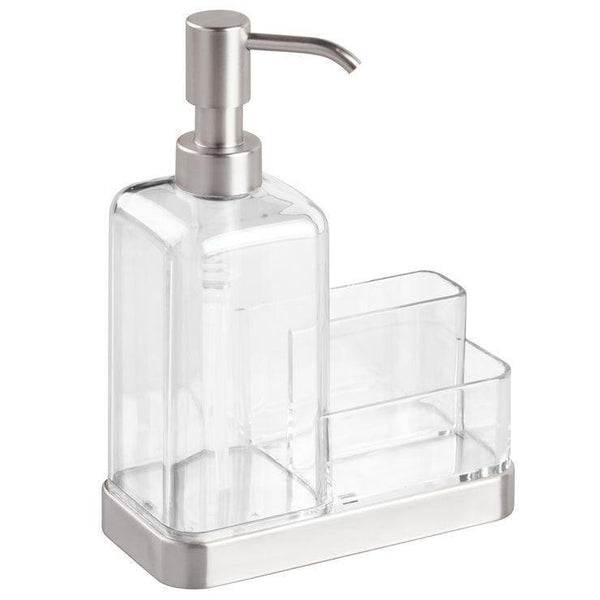 InterDesign Forma Soap and Sponge Caddy - Clear - Modern Quests