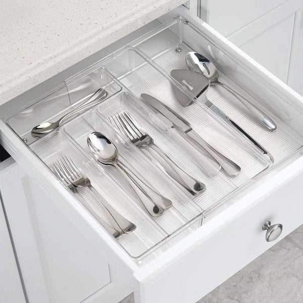 InterDesign Linus Expandable Cutlery Tray - Modern Quests