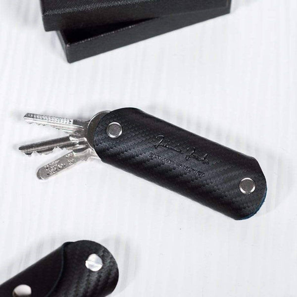 Jaimie Jacobs Germany Key Boy Leather Key Organiser - Carbon Black