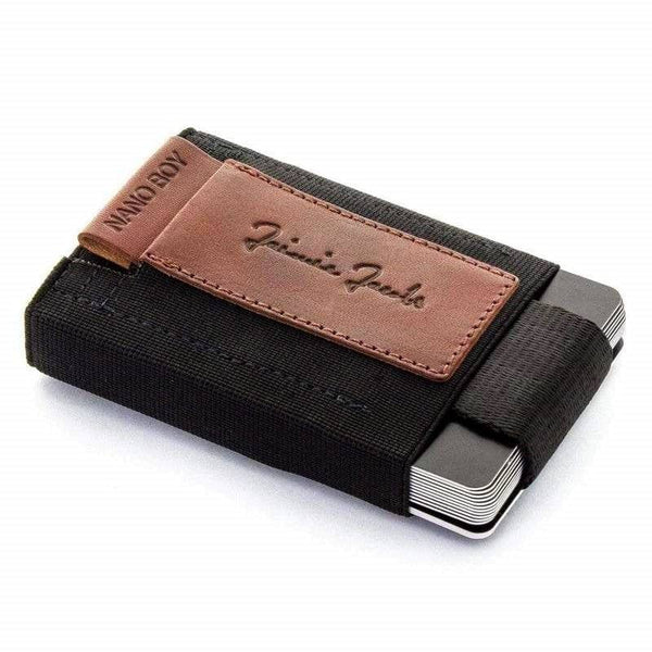 Jaimie Jacobs Germany Nano Boy Leather Card Holder - Dark Brown - Modern Quests