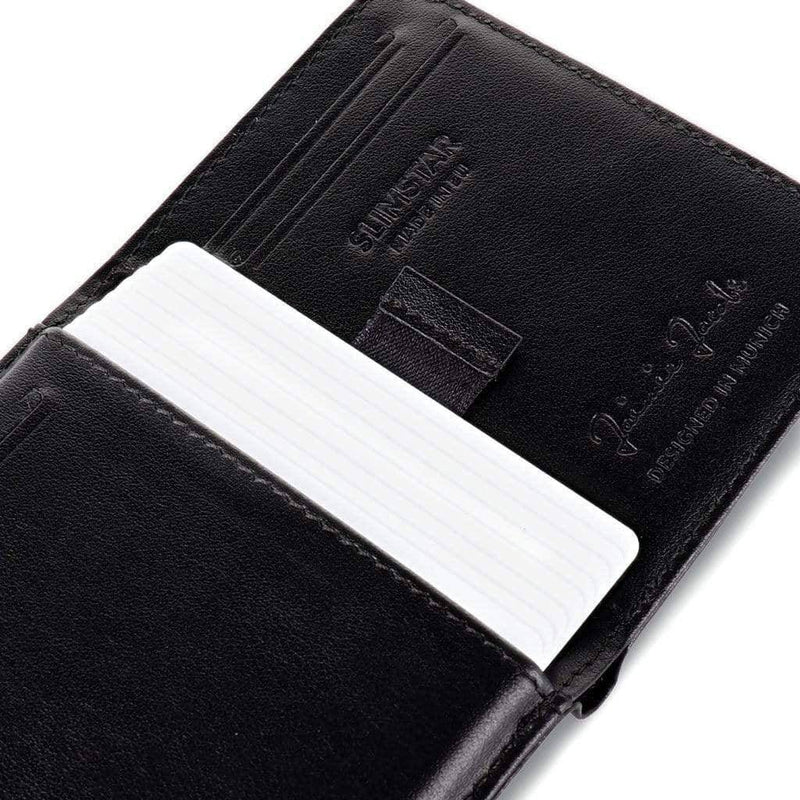 Jaimie Jacobs Germany Slimstar Bifold Wallet - Perforated Black - Modern Quests