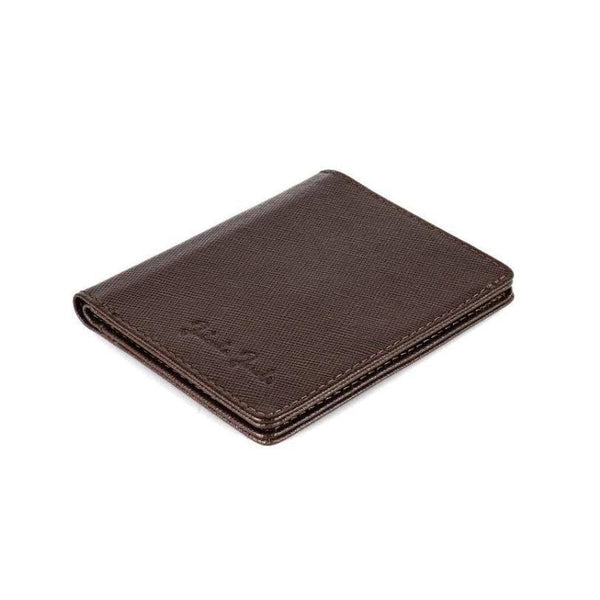 Jaimie Jacobs Germany Slimstar Bifold Wallet - Saffiano Brown - Modern Quests