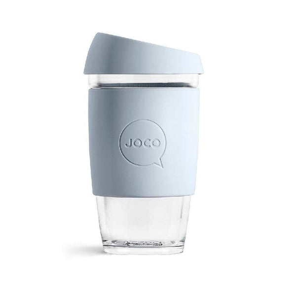 JOCO Australia Reusable Glass Cup Large - Vintage Blue - Modern Quests