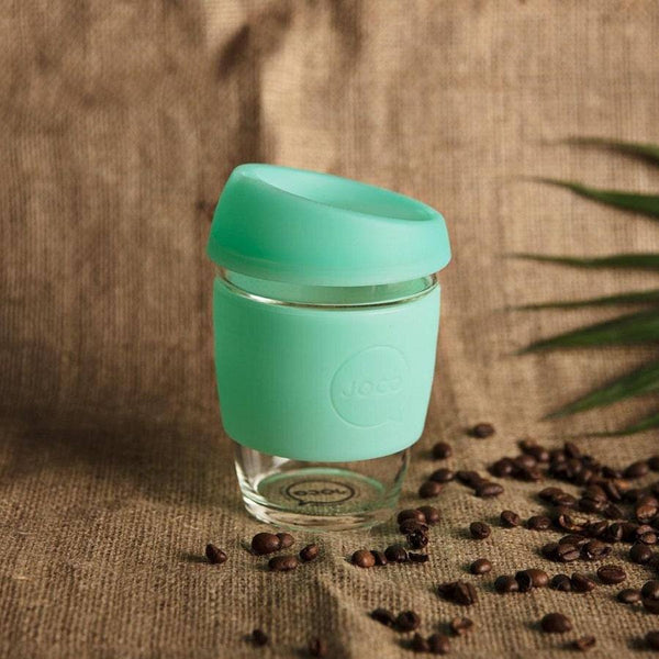 JOCO Australia Reusable Glass Cup Medium - Vintage Green - Modern Quests
