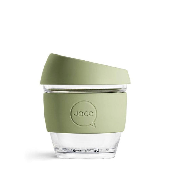 JOCO Australia Reusable Glass Cup Small - Army Green - Modern Quests