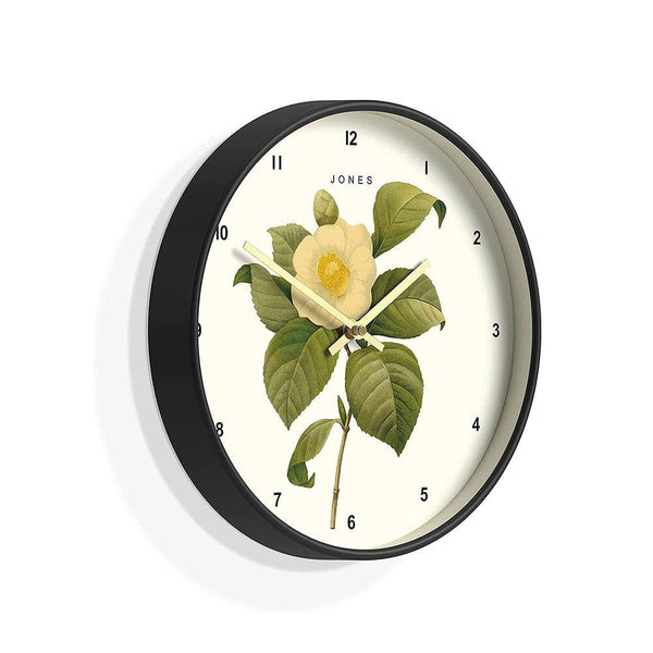 Jones Clocks Botanical Wall Clock 30cm - Charcoal Grey