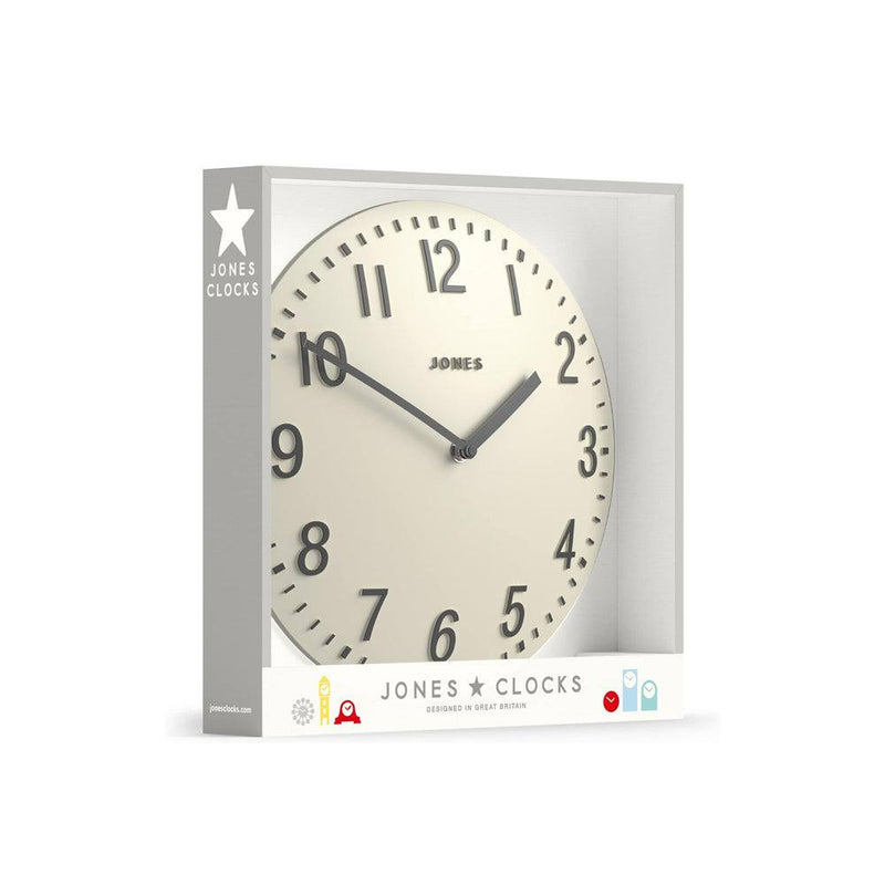 Jones Clocks Chilli Convex Wall Clock 30cm - White