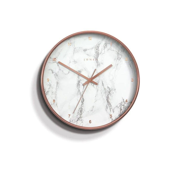 Jones Clocks Penny Marble Dial Wall Clock 30cm - Copper