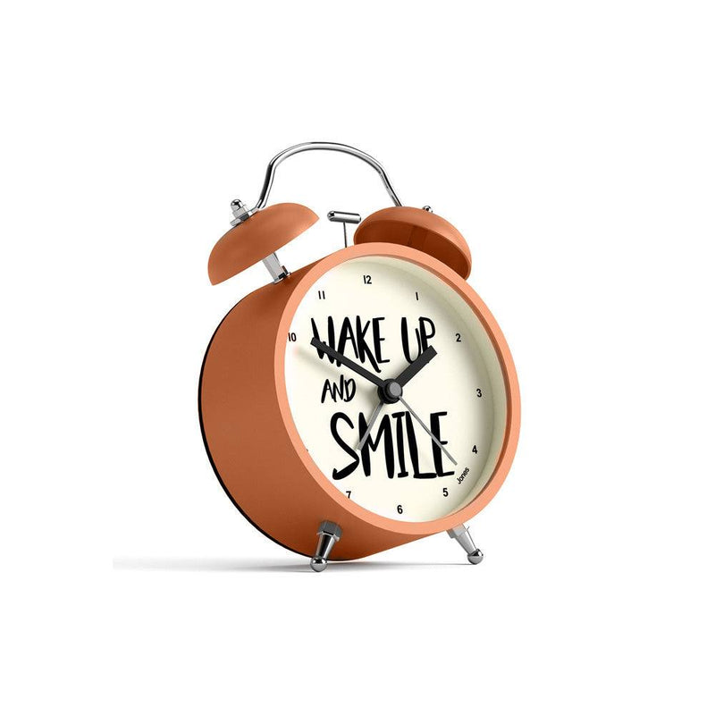 Jones Clocks Ringer Smile Alarm Clock - Fizzy Orange - Modern Quests