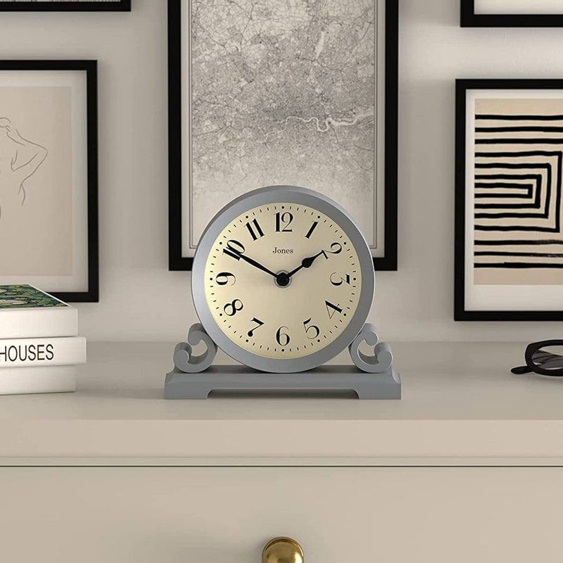 Jones Clocks Saloon Mantel Clock - French Navy - Modern Quests