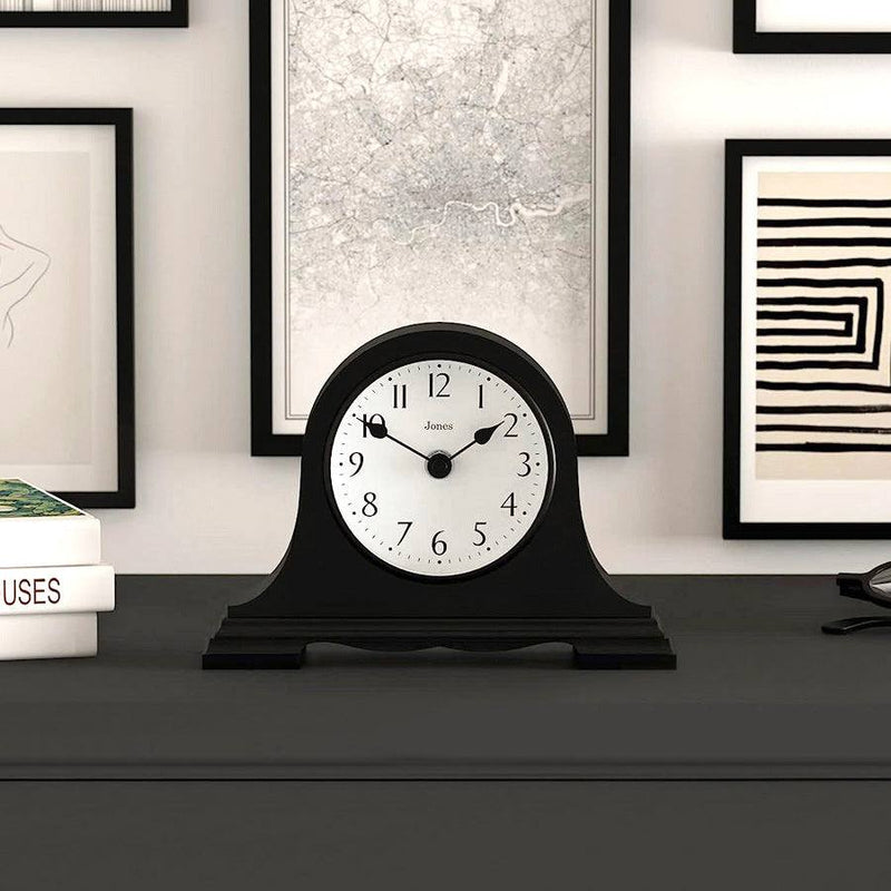 Jones Clocks Speakeasy Mantel Clock - Black - Modern Quests