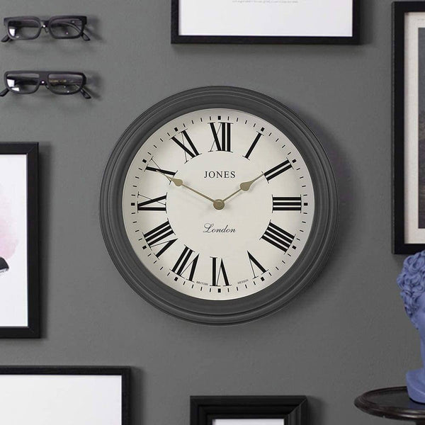 Jones Clocks Venetian Wall Clock - Grey - Modern Quests