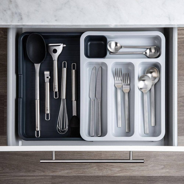 Joseph Joseph DrawerStore Expandable Cutlery Tray - Grey - Modern Quests