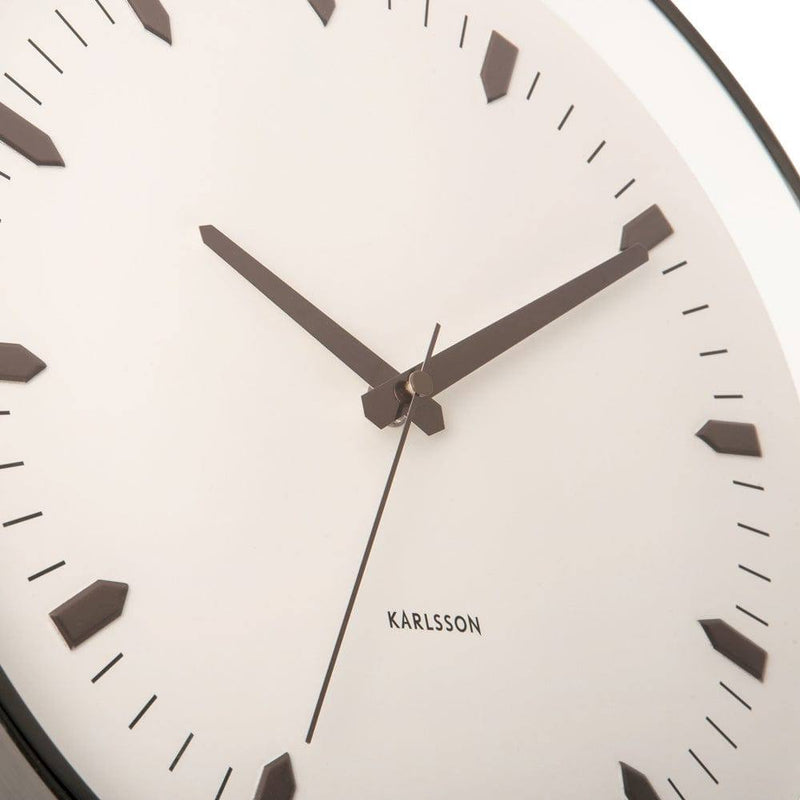Karlsson Netherlands Arrow Batons Wall Clock - Gunmetal - Modern Quests