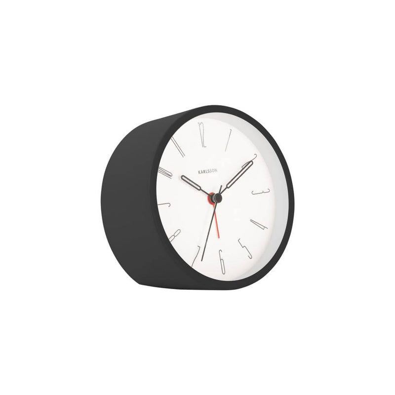 Karlsson Netherlands Belle Numbers Alarm Clock - Black - Modern Quests