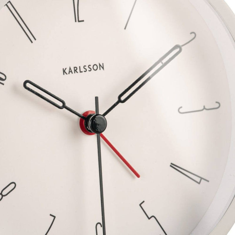 Karlsson Netherlands Belle Numbers Alarm Clock - White - Modern Quests