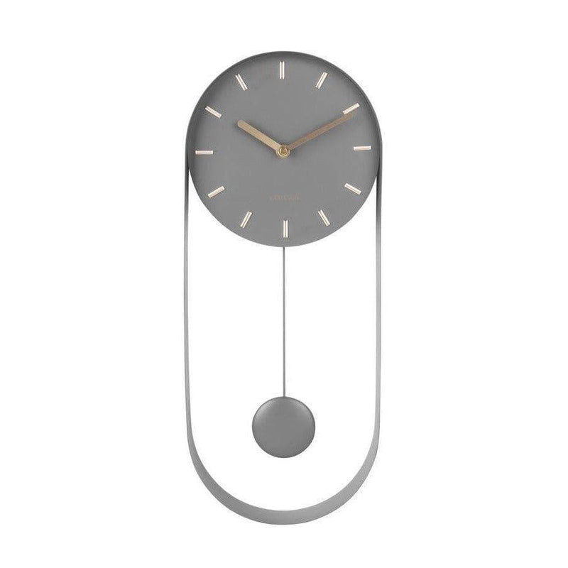 Karlsson Netherlands Charm Pendulum Wall Clock Tall - Grey - Modern Quests