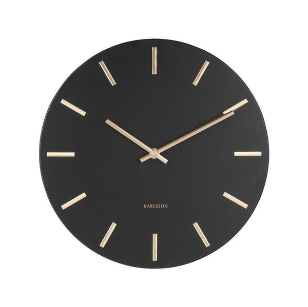 Karlsson Netherlands Charm Wall Clock 30cm - Black