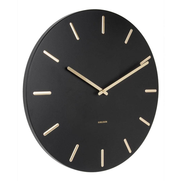 Karlsson Netherlands Charm Wall Clock Large - Black - Modern Quests