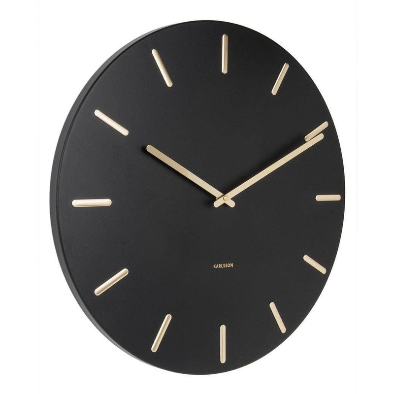 Karlsson Netherlands Charm Wall Clock Large - Black - Modern Quests