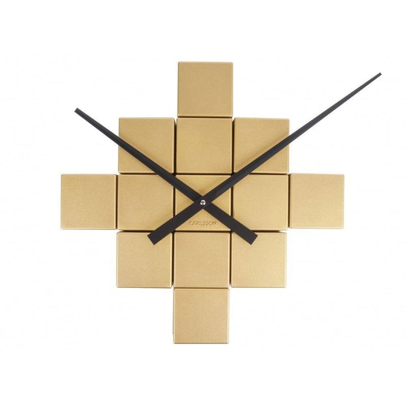 Karlsson Netherlands DIY Cubic Wall Clock - Gold