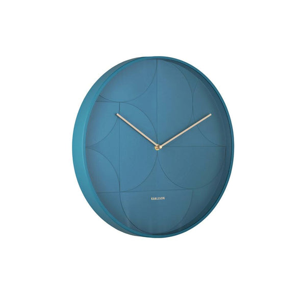 Karlsson Netherlands Echelon Circular Wall Clock 40cm - Blue