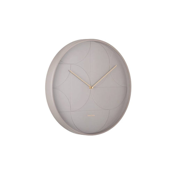 Karlsson Netherlands Echelon Circular Wall Clock 40cm - Dark Grey